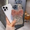 Luxurious Full Diamond Three-dimensional Bow Suitable for Apple 16promax Mobile Phone Case Ipnoe15 Gem 14 13 Women 17