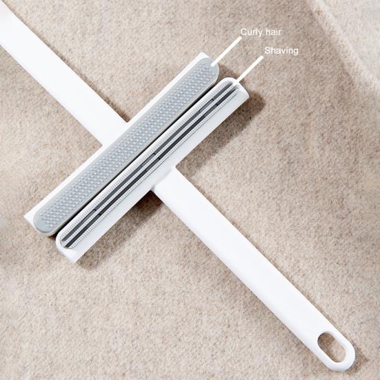 Clothes Shaver Soft Rubber Dual Head Design Lint Brush Ergonomic Handle Fabric Pill Remover Clothing Maintenance Tool