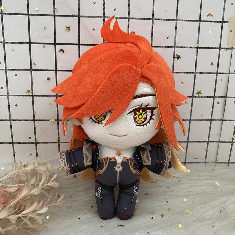20cm Genshin Impact Pyro-Archon Mavuika Plüschtier Kissen Cosplay Cartoon Requisiten Zubehör Erwachsene Kinder Weihnachtsgeschenke