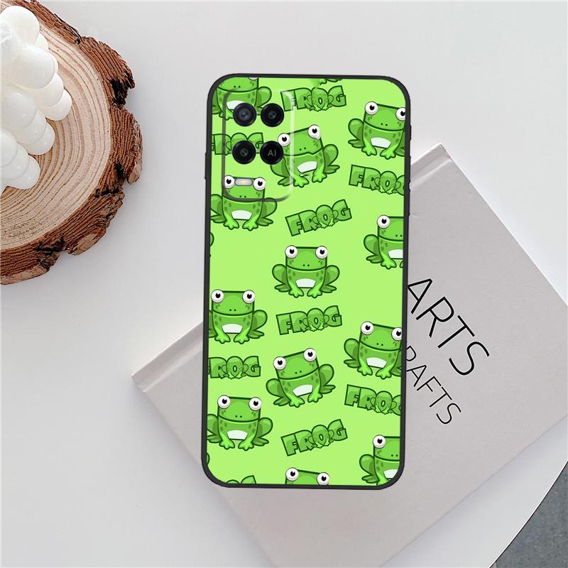 

Чехол с животными-лягушками для Oppo A15 A80 A60 A40 A94 A54 A98 A78 A18 A38 A58 A16 A76 A96 A17 A77 A74 A57S OPPO A98 5G
