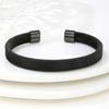 Edelstahl C-förmiges Netz Offenes Armreif Armband Modeschmuck Geschenk Unisex C-förmiger Armreif für Damen Herren