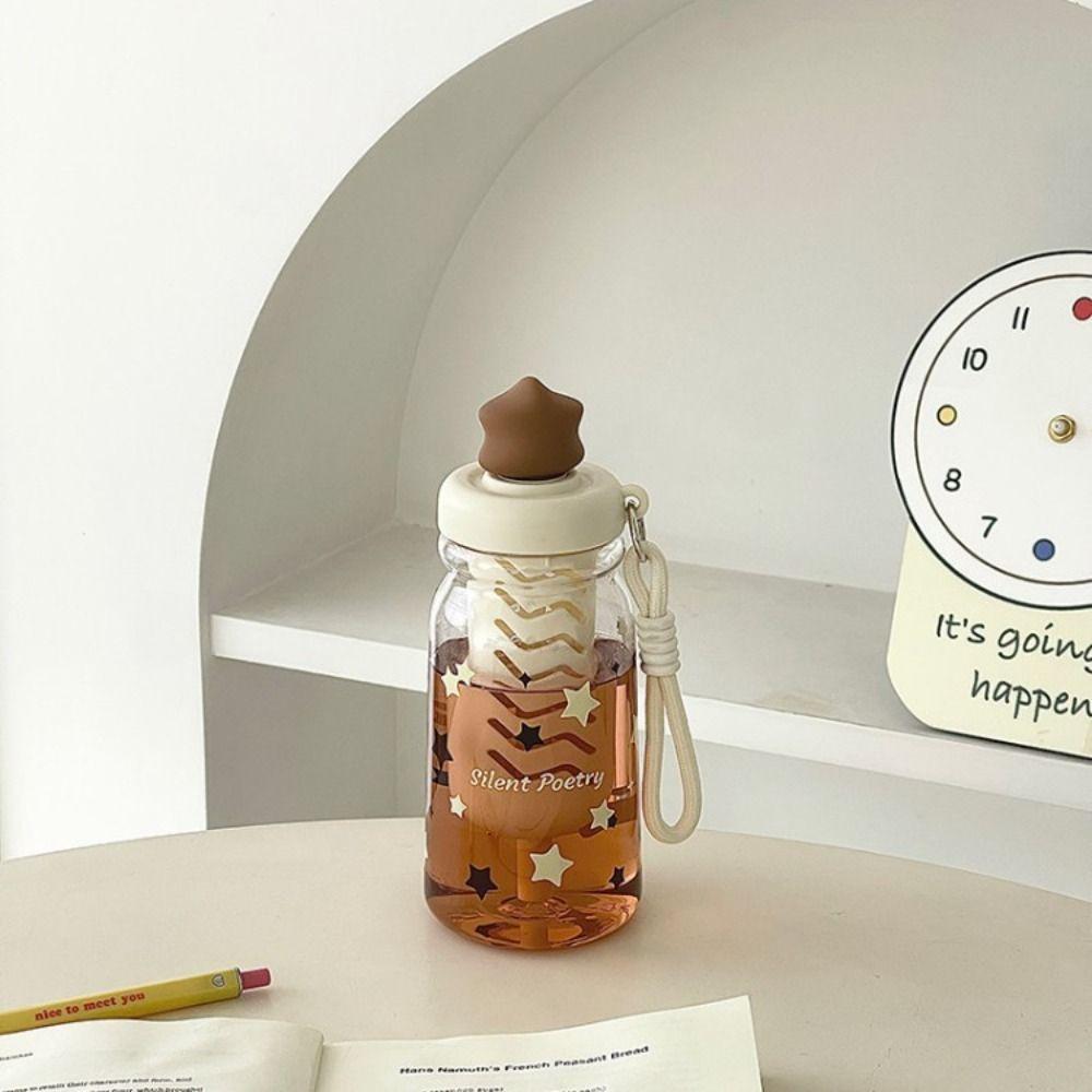 Large Capacity Star Water Bottle BPA Free Drinking Bottle With Tea Infuser School