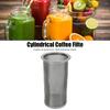 Cold Brew Coffee Filter Stainless Steel Reusable Wide Mouth Mesh Cylindrical Filter with White Gasket for Tea