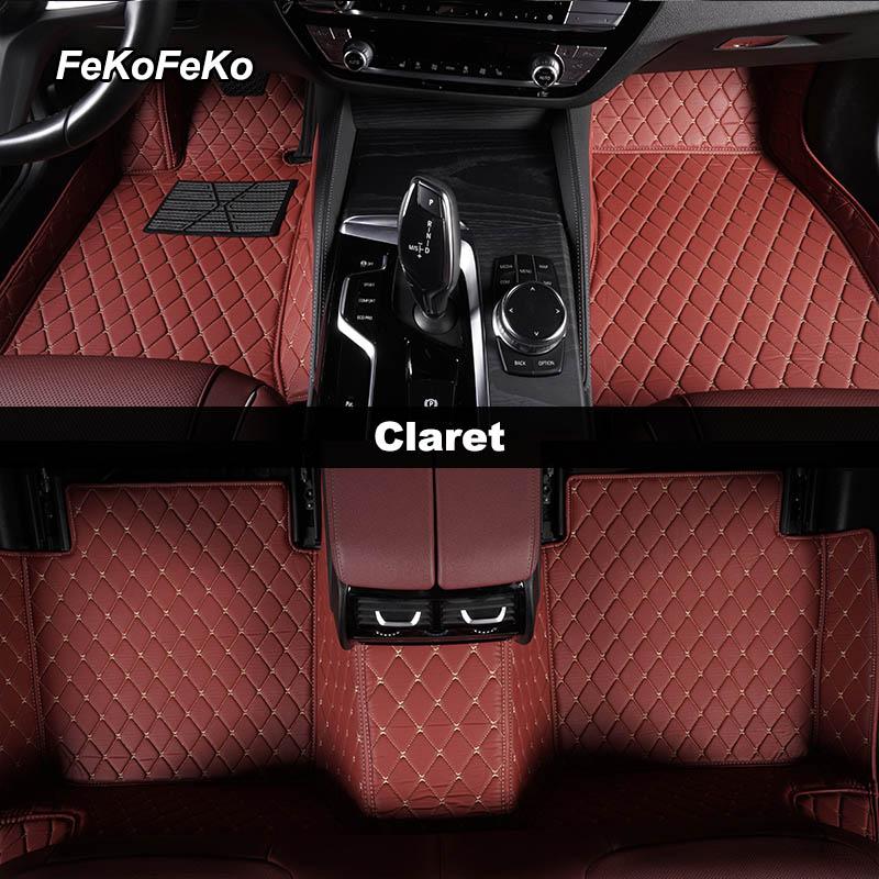 

Custom Car Floor Mats For Skoda Octavia Auto Carpets Foot Coche Accessories 2007-2014 кларет