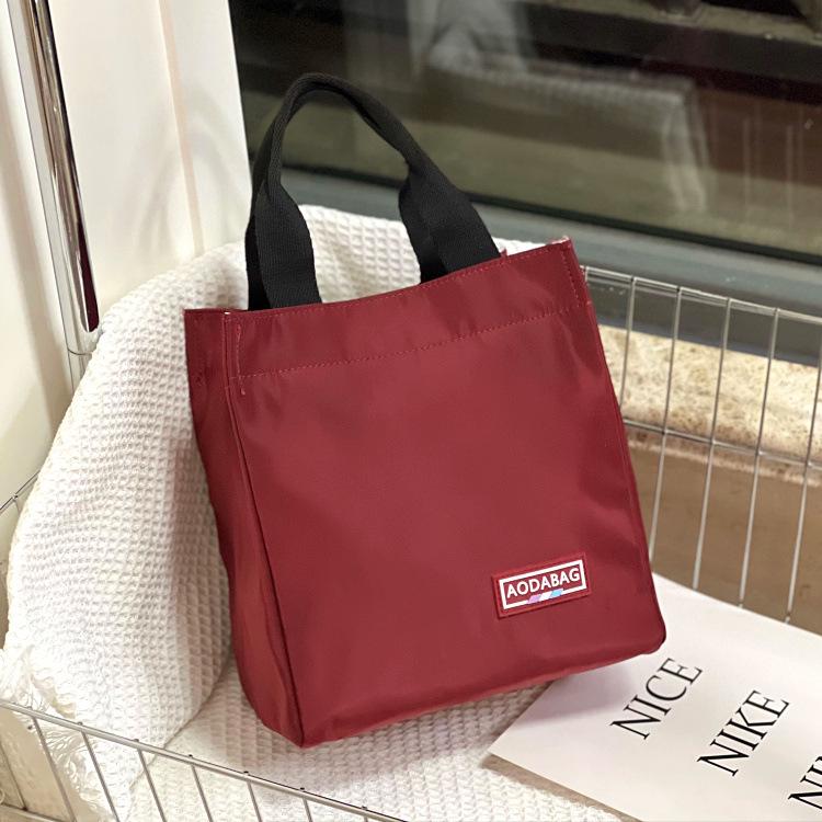 Geantă de mână izolată coreeană cu blocuri de culoare pentru prânz pentru femei