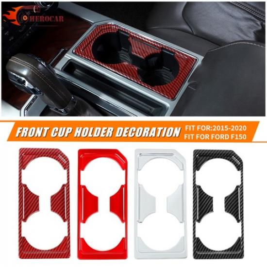 Front Inner Water Cup Holder Panel Trim Cover For Ford F150 2015-20 Accessories