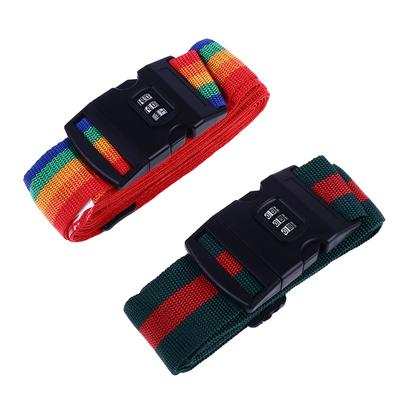 Alça de bagagem ajustável, acessório para mala de viagem, trava com senha, fivela