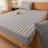 Solid Color Soy Fibre Mattress Protector Topper Pad Cotton Cover Quilted Bed Cover Elastic Adjustable Tightness Bed Sheet