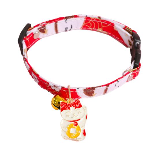 

Ошейник для домашних животных Праздничные дышащие товары для домашних животных Ошейники для щенков в японском стиле Lucky Cat