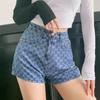 High-Waisted Vintage Denim Shorts Women's Loose-Fit Straight-Leg Wide-Leg Cotton Pants Trendy Spring Summer