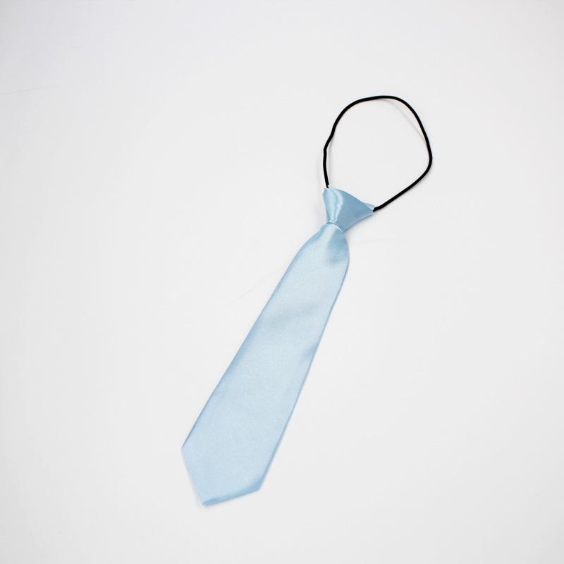 Korean Style Solid Color Elastic Tie for Kids - Trendy, Shiny, and Short