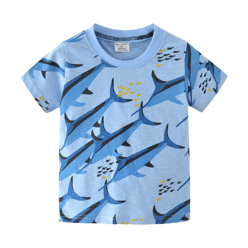 Children s T-shirts Boys  short-sleeved T-shirts Children s summer new T-shirts 100