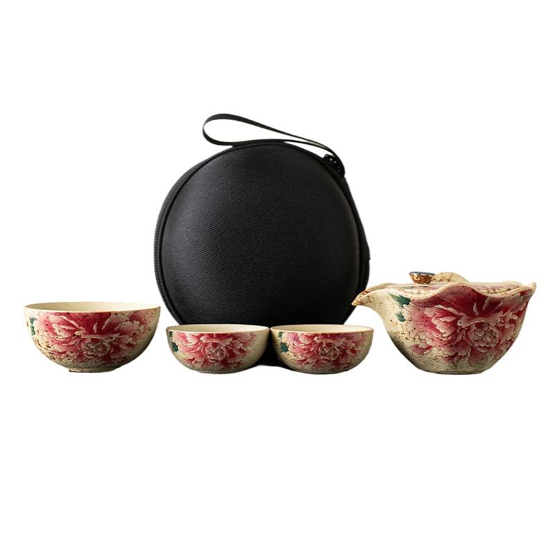 Keramik-Teekanne Wabi-Sabi-Stil Handgefertigt Kleine Retro-Pfinsten-Teekanne Für den persönlichen Gebrauch Zen-Teegeschirr Japanische Teezeremonie