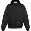 Essentials Poly Twill Bomber Hoodie Jet Black Men Outerwear 202SP258020F
