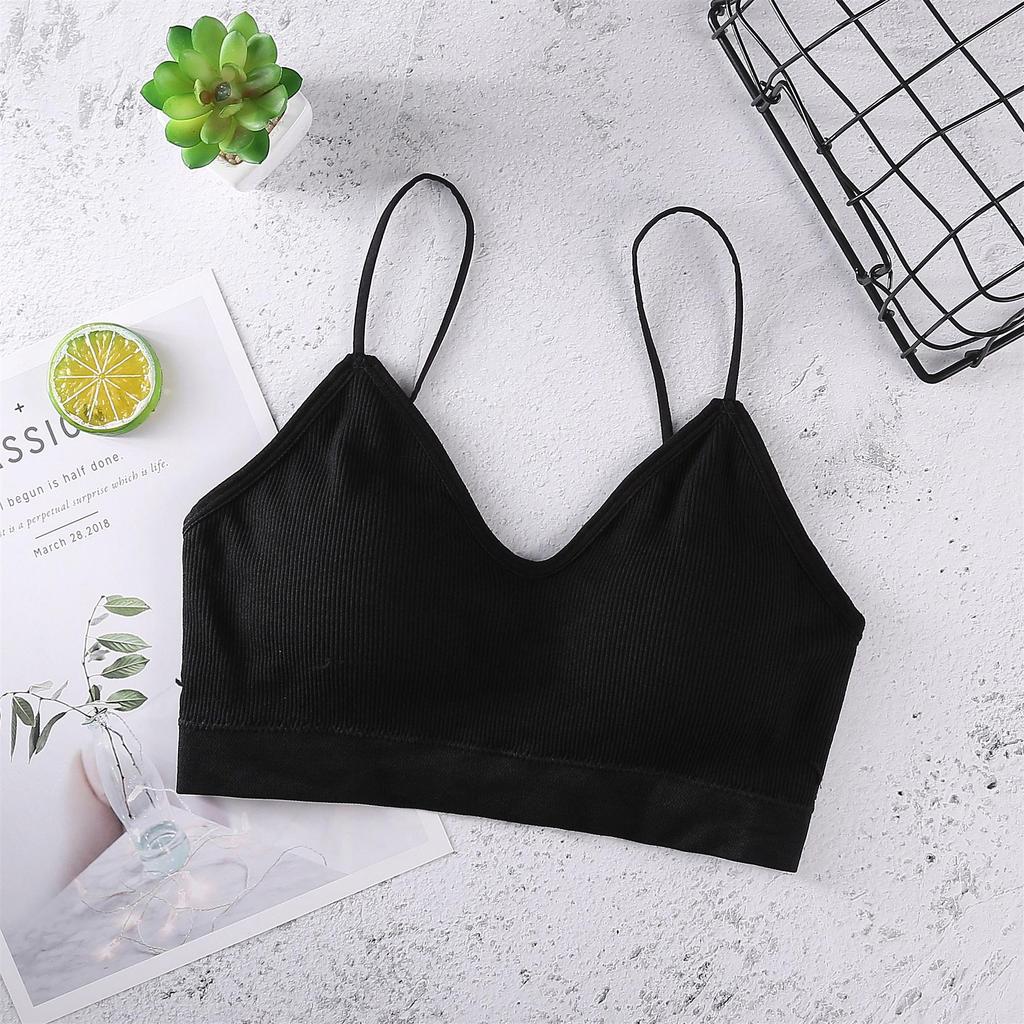 Verstellbarer Sling Wrap Bandeau Sport-BH - Bügellos, Schönes Rückendesign