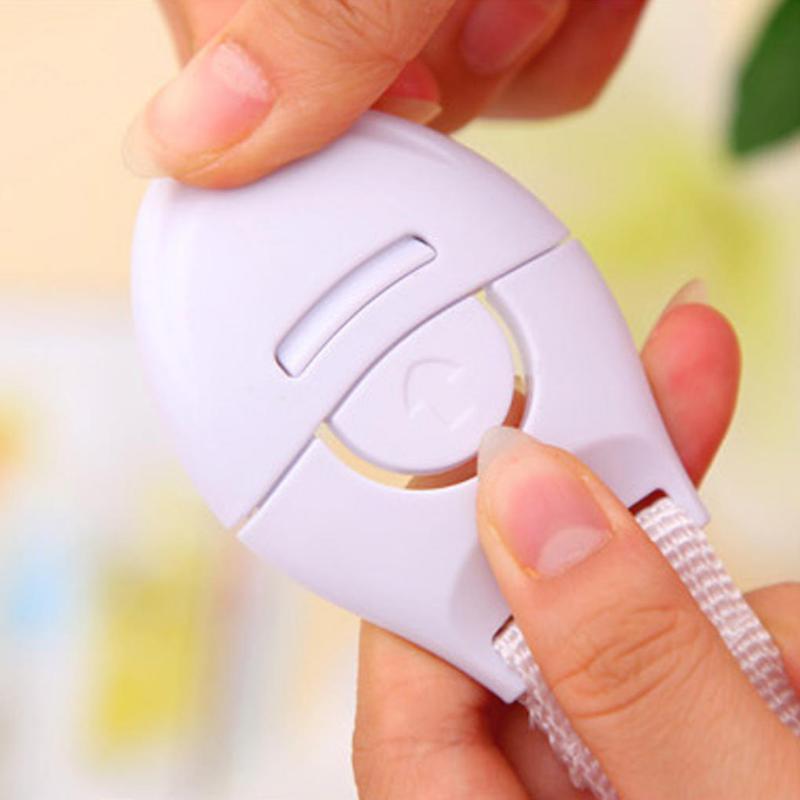 1 ks Dětská dětská bezpečnostní zásuvka Skříňky Zámky Popruhy Látka Plast Multifunkční Dveře lednice