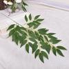 Real Touch 50cm Artificial Eucalyptus Leaf Plastic Fake Flowers Green Plant Willow Leaf Wedding