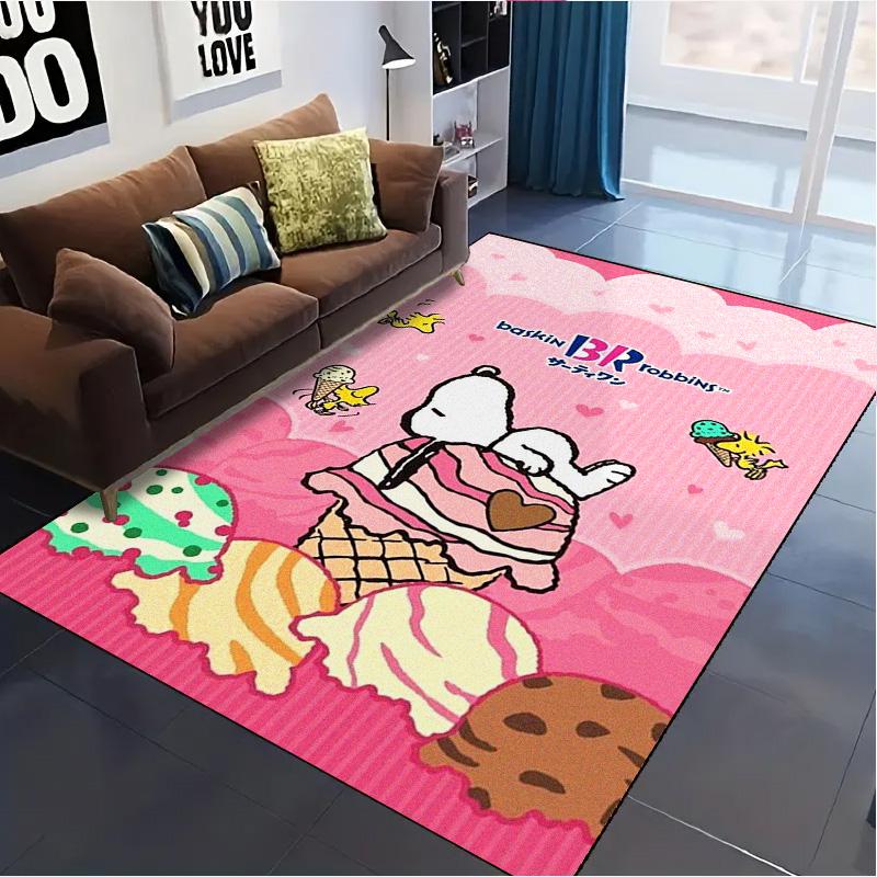 Dog S-Snoopy Carpet Rug for Living Room Bedroom Home Sofa Decoration,Kids Play Non-slip Floor Mat