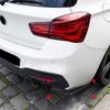 2Pcs Car Rear Bumper Side Splitters Side Diffuser Exhaust Trim For BMW F20 1 Series 118i 120d 120i 125i M Pack 2015-2019 LCI