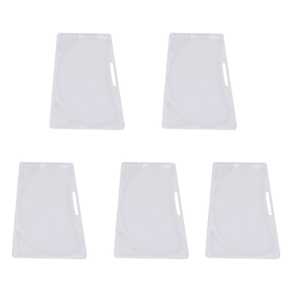5pcs Transparent DIY Neck Mask Mold Reusable Neck Patch Tray for Facial Mask Maker