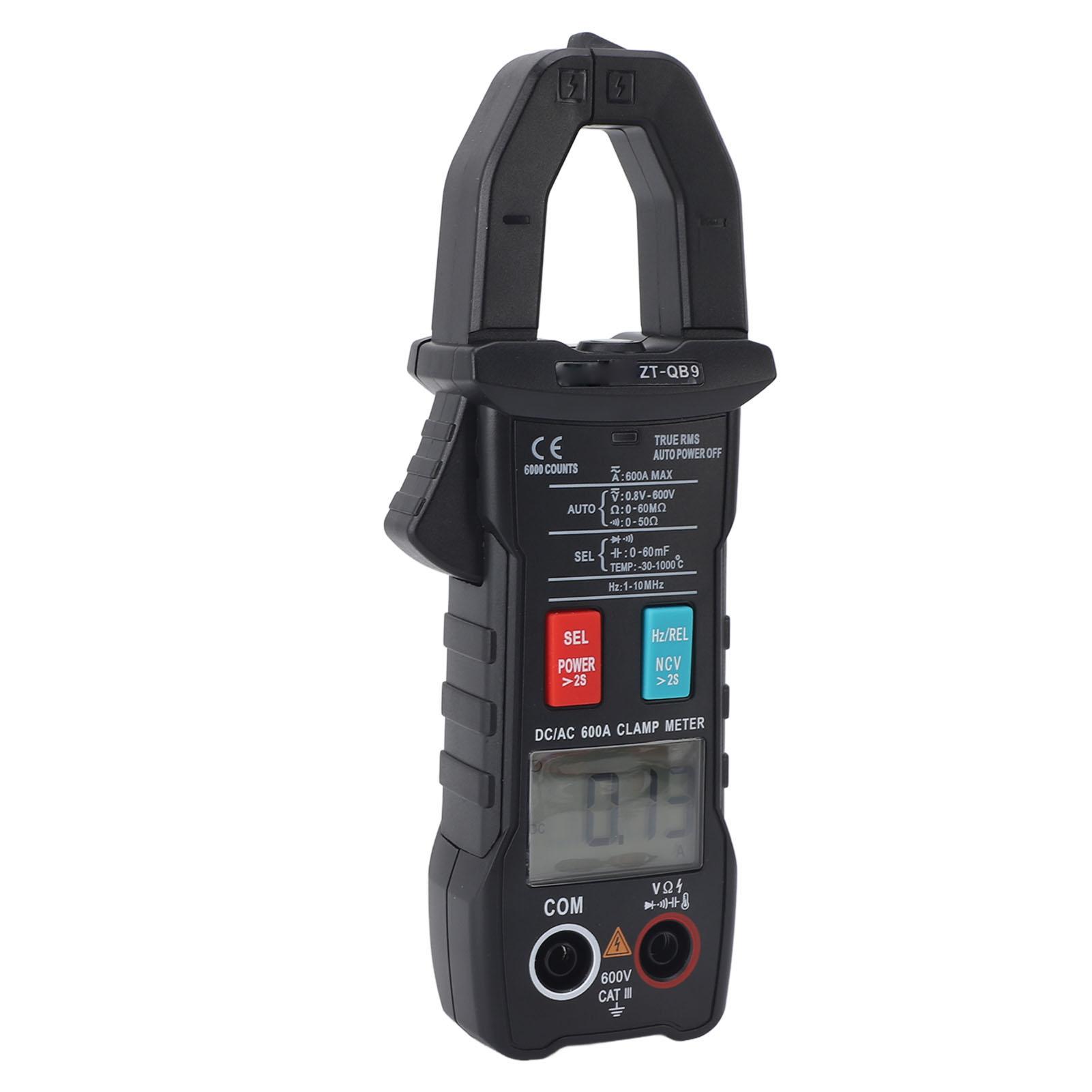 

Digital Clamp Multimeter Portable Full Automatic Smart AC DC Current Meter Tester