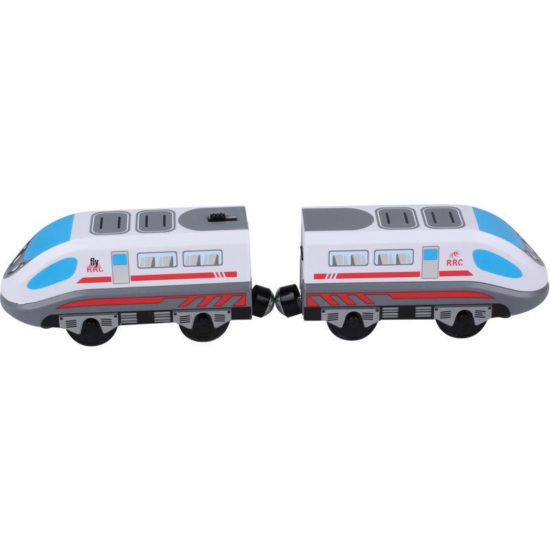 Magnetic Electric Train Engine Toy for Kids - Compatible with All Wooden Tracks