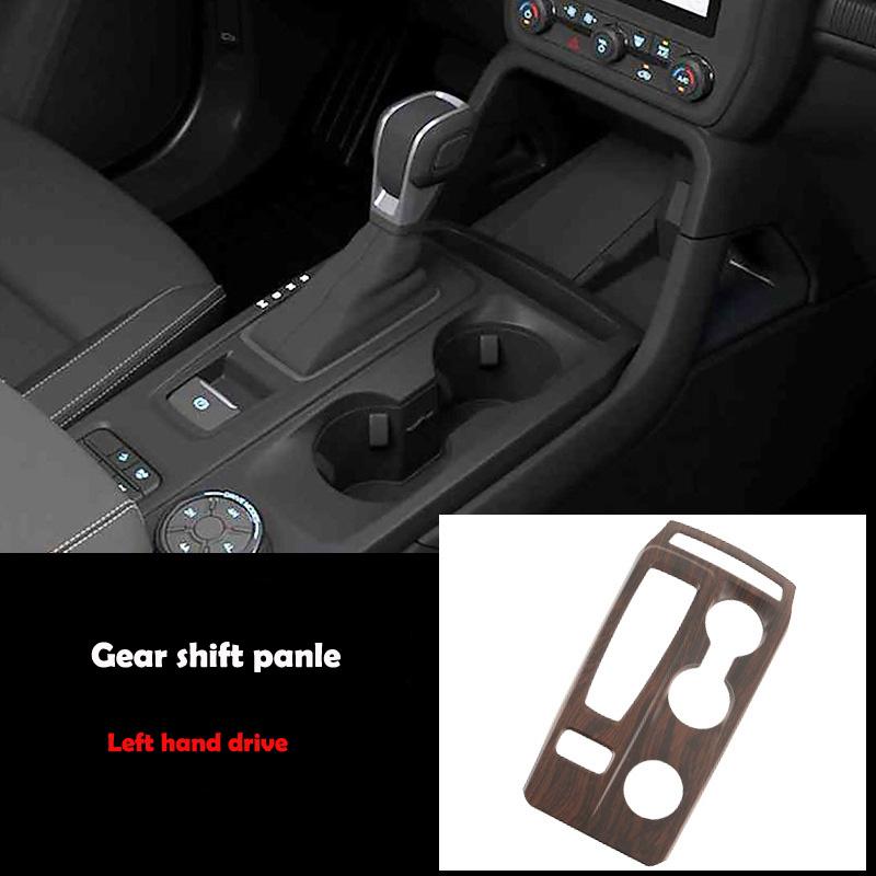 LHD RHD For Ford Ranger Wildtrak T9   2024 ABS Wood door handle bowl Central Screen trument Reading Light panle cover