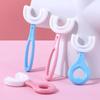 Brosse à dents d'entraînement 360 en silicone solide pour garçons filles bébé enfants douce en forme de U blanchiment des dents nouveau-né anneaux de dentition nettoyant santé