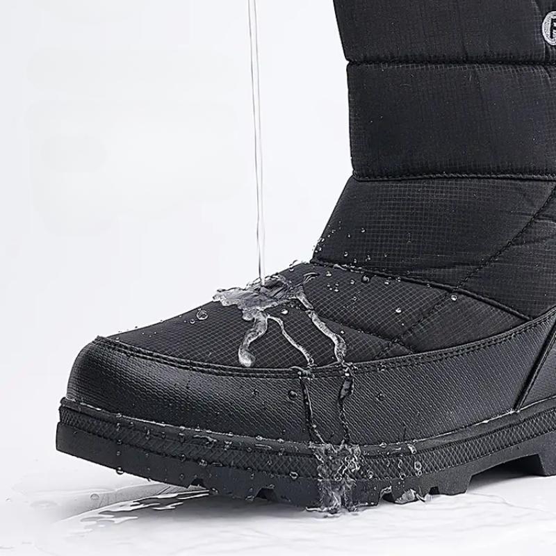 Vinter Herr Höga Snökängor Varma Bomullsfodrade Skor