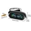 Water Temp Meter Voltage 2in1 0-120℃ Temperature Gauge LCD Indicator with Water Temp Sensor 10mm For Boat Car Motorcycle