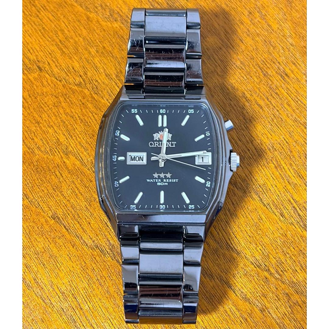 ORIENT Orient Three Star Automatic Winding Day Date Square Working Item