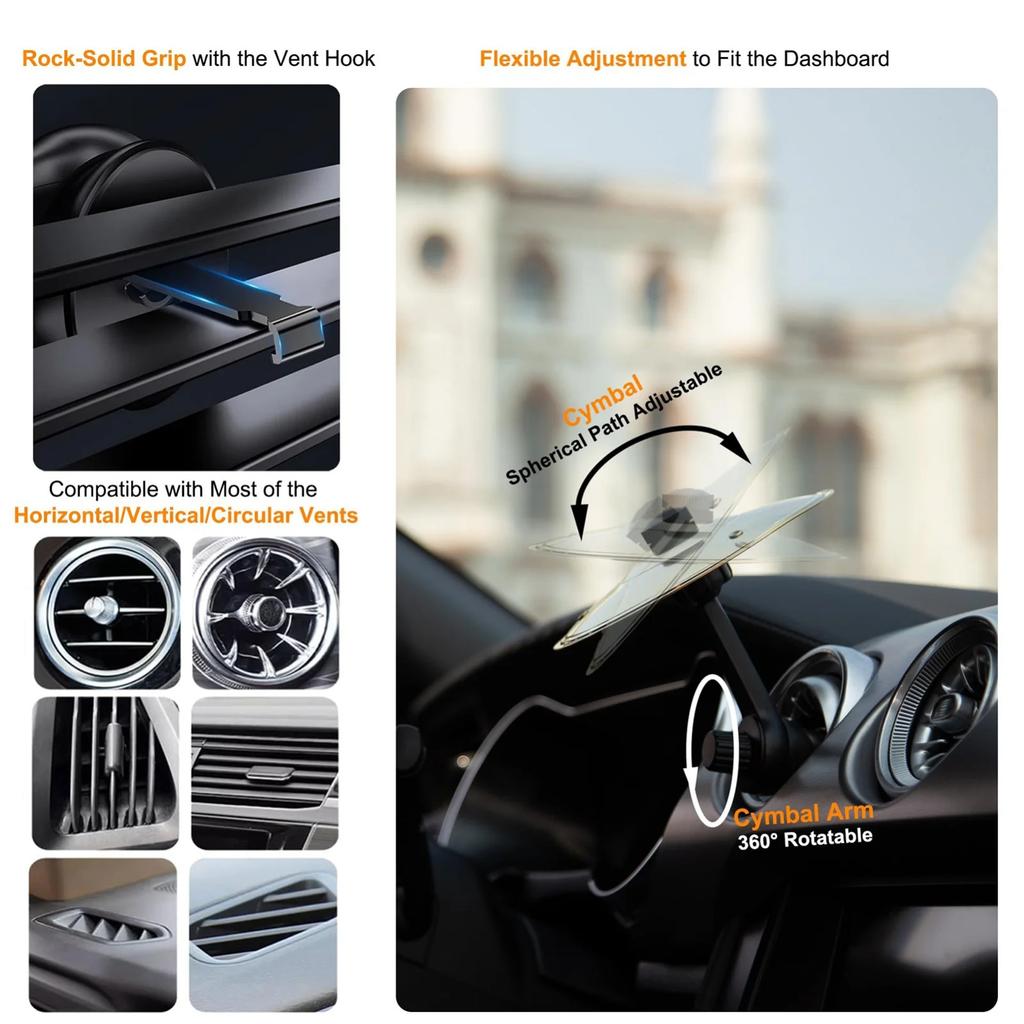 Cymbals, Cymbal Vents, Car Drum Cymbal Vents, Clip On Cymbals For Music Lovers