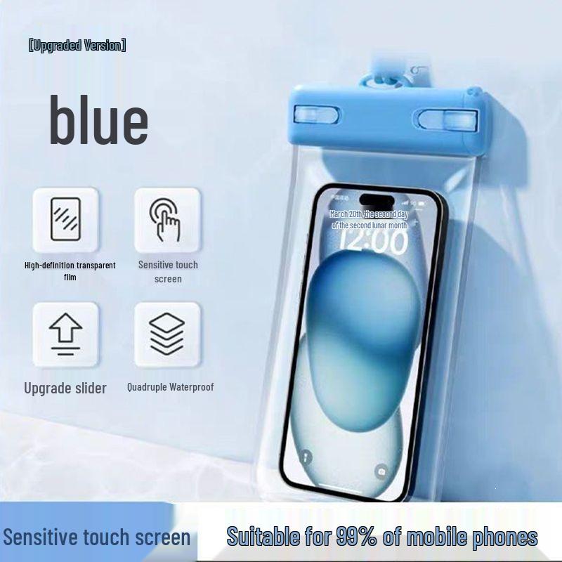 Waterproof Phone Bag: Touchscreen-Compatible Case for Diving, Swimming, Photos, and Rafting IPX8 Waterproof Touchscreen