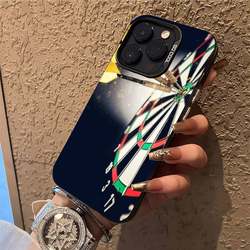 

Darts Phone Case For iPhone 17,16,15,14,13,12,X,8,Pro,Max,Plus,E,SE4,Air,Mini IMD Matte Black iPhone17air