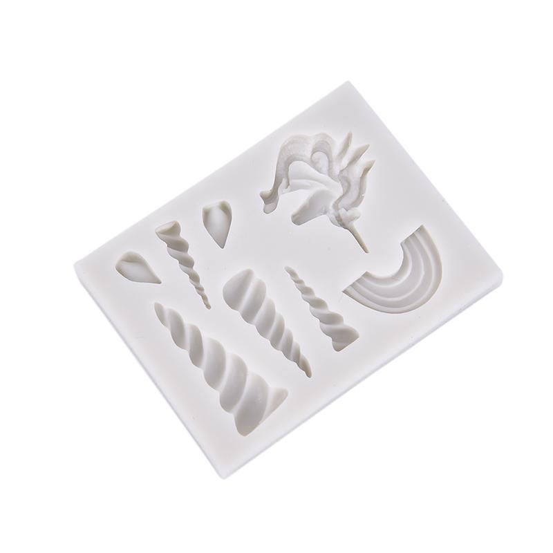 Unicorns Cloud Horn Ear Silicone Mold Decorating Cupcake Gumpaste Fondant Tool