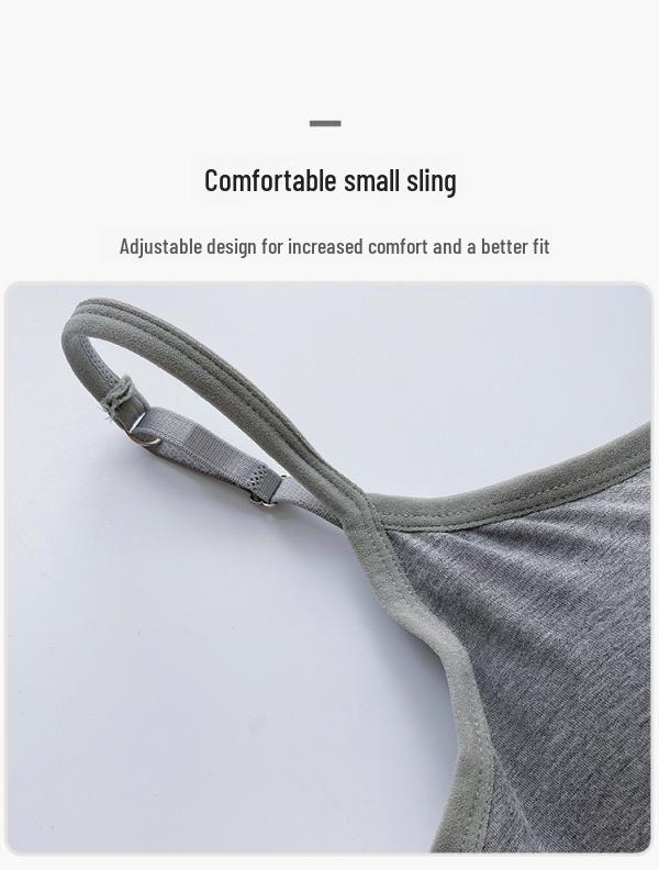 Modal Backless Slim Fit Suspender Jumpsuit with Chest Pads - Women's Seamless Bra-Free Summer Wear