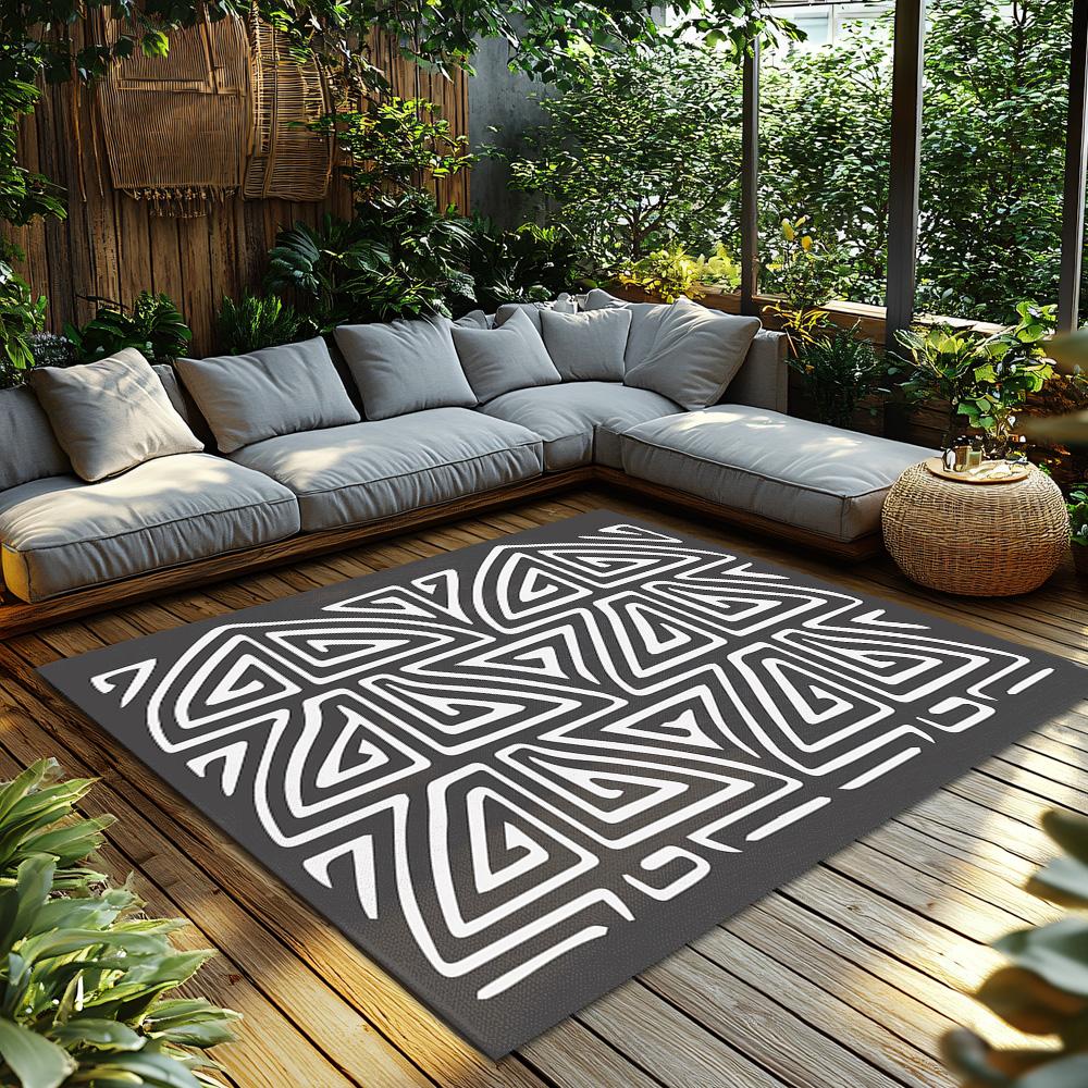 Geometric Pattern Doormat Indoor Outdoor Rug Washable Floor Mat Entrance Carpet Home Decor Modern Abstract Area Rug Non Slip