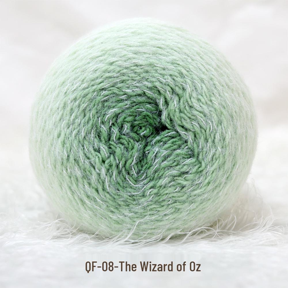 Gradient Long Pile Yarn Cake for Hand-knitting: Scarf, Clothing, Bouquets, and Seven-Star Blanket Materials