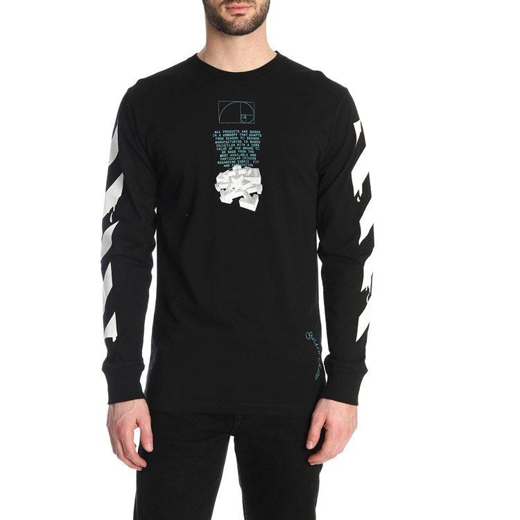 OFF WHITE SS20 T Shirt Men's Black OMAB001R201850051001