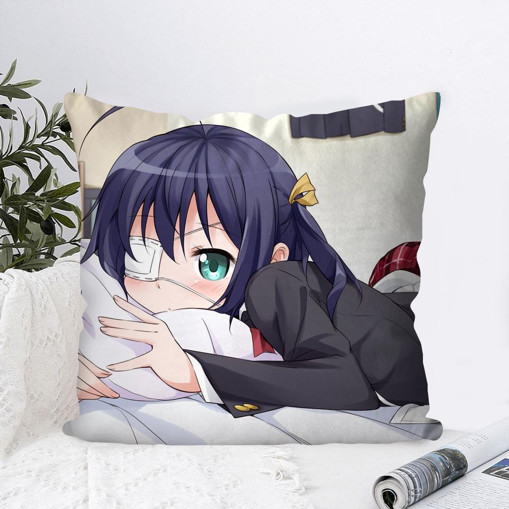 Takanashi Rikka Animation Take On Me Pillow Case Square Pillow Bedroom Sofa Leisure Comfort Cushion Living Room Home Decoration