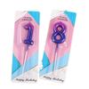 Galaxy Gradient Birthday Number Candles: Starry Sky Cake Toppers for Kids' Parties