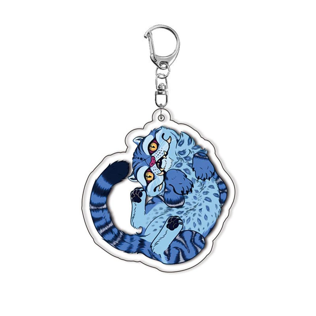 Cartoon Anime Movie Transparent Acrylic Keychain Pendant, Exquisite Gift Hanging Accessories For Backpacks