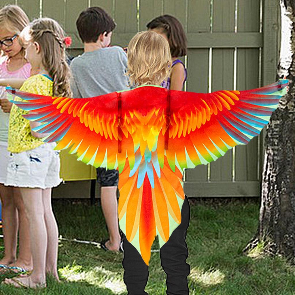 Parrot Wings Costume Role Play Costume Bird-Costume For Kids Boys For Daily Dress Up School Performances Masquerade