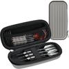 Mocamoro Darts Case for Darts EVA Shockproof Carrying Case for 3 Darts Gray 3-16