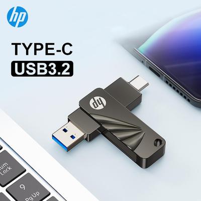 HP X762C USB3.2 OTG Type C Metal Usb Flash Drive 64GB/128GB/256GB for Pc Smartphone Tablet
