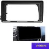 9" 2-Din Dash Radio Bezel Fascia Panel Trim For SsangYong Actyon Kyron 2005-2011