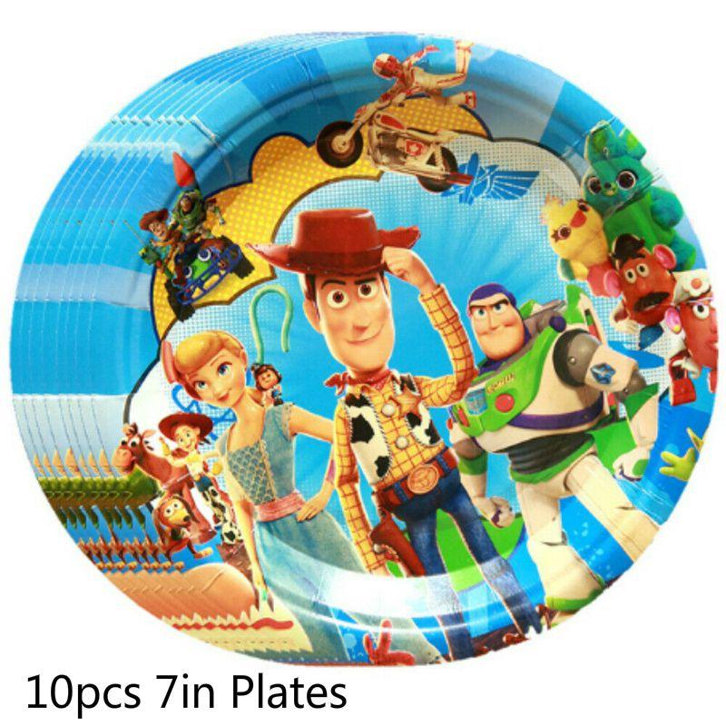 Toy Story Buzz Woody Bo Peep Birthday Party Supplies Featuring Colorful Plates Cups And Banners For Ultimate Celebration