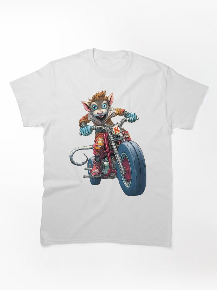 Biker Mice from Mars Rebel Biker Boy Rat Gang Rebels Book Illustration by Sarnia Classic T-Shirt