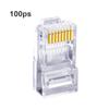 Vergoldeter Rj45 Cat5-Anschluss 8P8C UTP-Netzwerkkabel Crystal Head Shielded Ethernet Modular Plug
