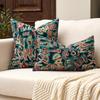 Soft Retro Floral Jacquard Cushion Cover - Without Pillow Insert
